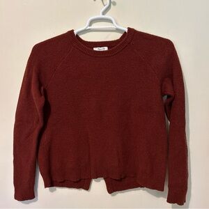 Madewell Cotton Sweater Women’s S Rust Pullover Shirt Casual Boho Crossover